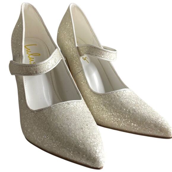 Lulus Luiz Sparkle Pointed Toe Pumps 7 Formal Prom Wedding Princess Quinceanera - Picture 2 of 15